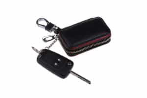 Echtes Leder Auto Schlüssel Diebstahl Schutzhülle RFID Blocker Autoschlüssel Kit 